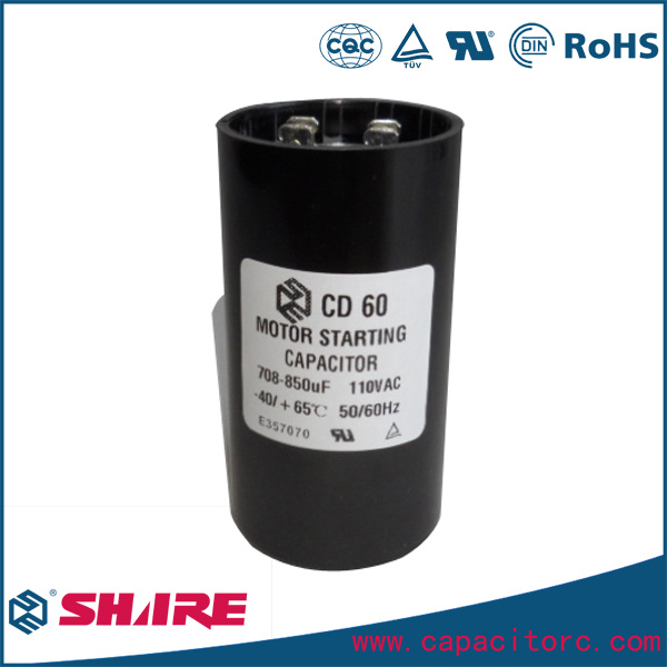 110VAC CD60 Electrolytic Motor Start Capacitor for Refrigerating Compressor