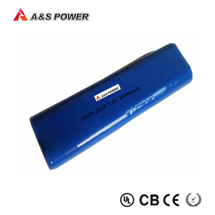 Rechargeable Lithium 2s4p 7.4V 8800mAh Battery Power Battery Pack