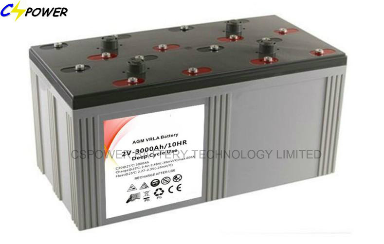 Long Warranty Deep Cycle Solar Gel Battery 2V1000ah