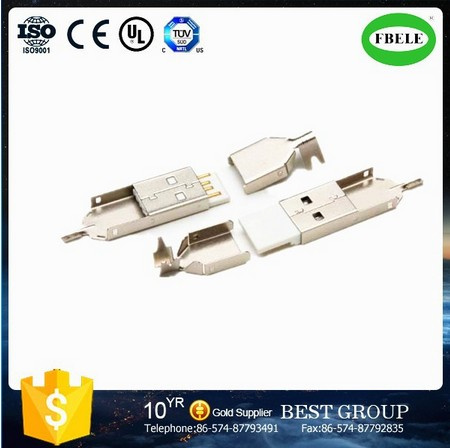 USB Plug Male Connector Mini USB Receptacle (FBELE)