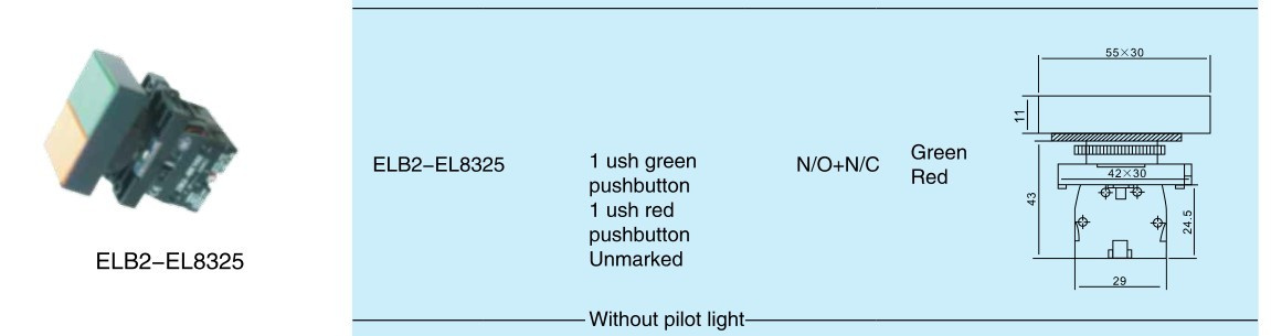 High Quality Pushbutton Switch (ELB2-EL8325)