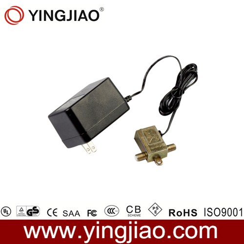 15W AC DC Plug in CATV Power Adapter