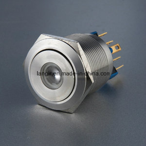 22mm 1no1nc Latching DOT LED Push Button Switch