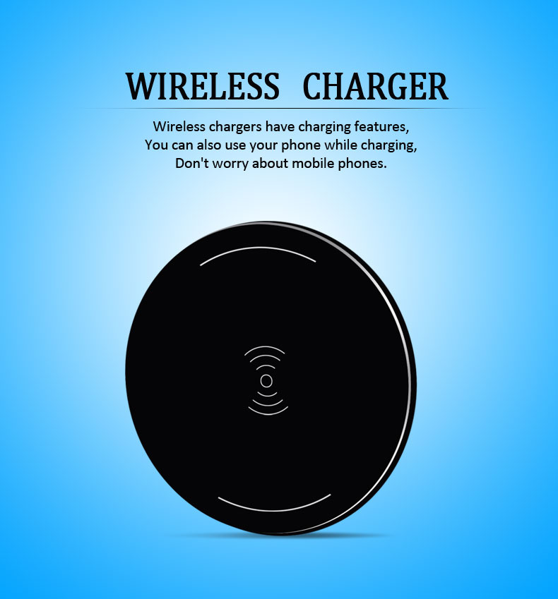 Qi Wireless Charger for iPhone, Battery Charger, Power Supply