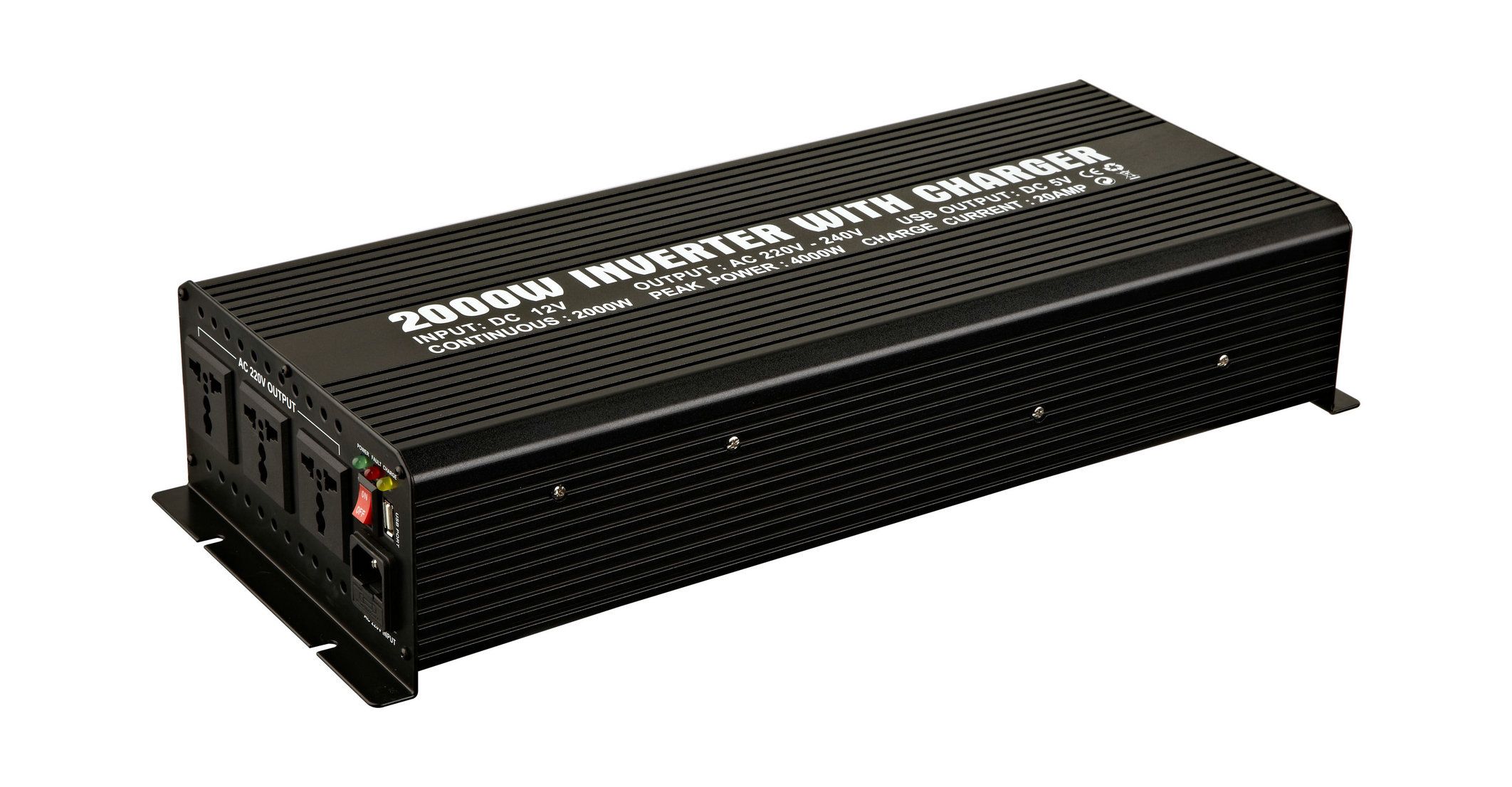2000W/ 20A Power Inverter with Charger (modified sine wave)