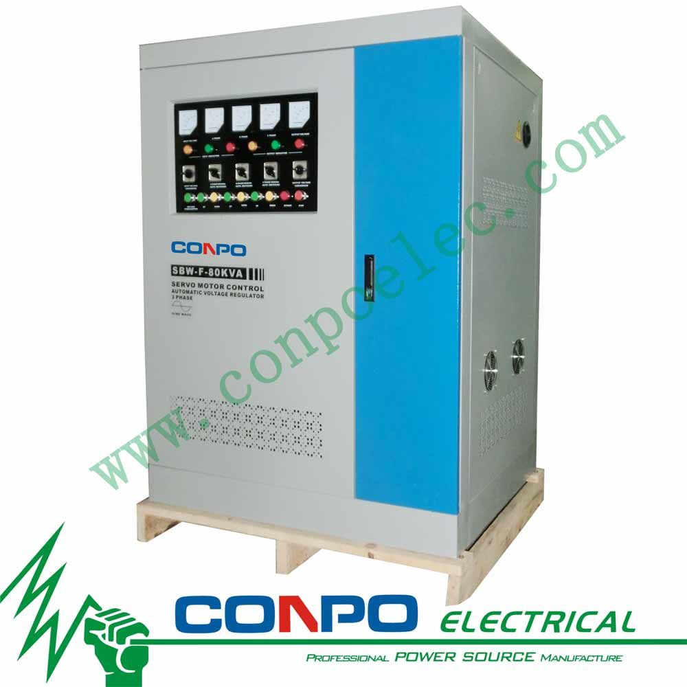 SBW-F-80kVA Split-Regulating Full-Automatic Compensated Voltage Stabilizer/Regulator