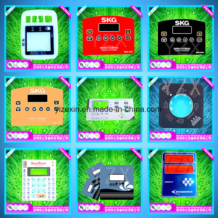 Push Buttons LED Light Membrane Switch Keyboard Panel with 3m Adhesive