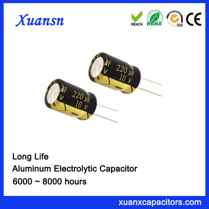 Radial 220UF 10V Electrolytic Capacitor China Supplier