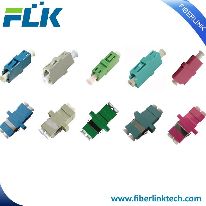 LC/APC/Upc Singlemode/Multimode/Om3/0m4 Simplex/Duplex Fibre Optic Adapter