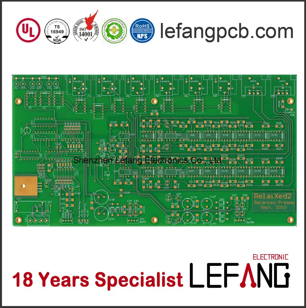 Double Layers Printed Circuit Board PCB with OSP Finish