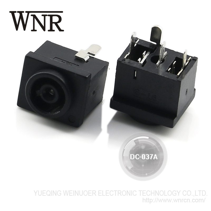 Wnre Good Quality 4 Pins DC Jack DC-037A DC Power Jack