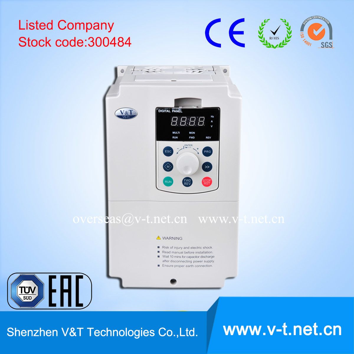 V5-H High Performance Closeloop Control Frequency Converter/VSD/VFD with Ce Certificate