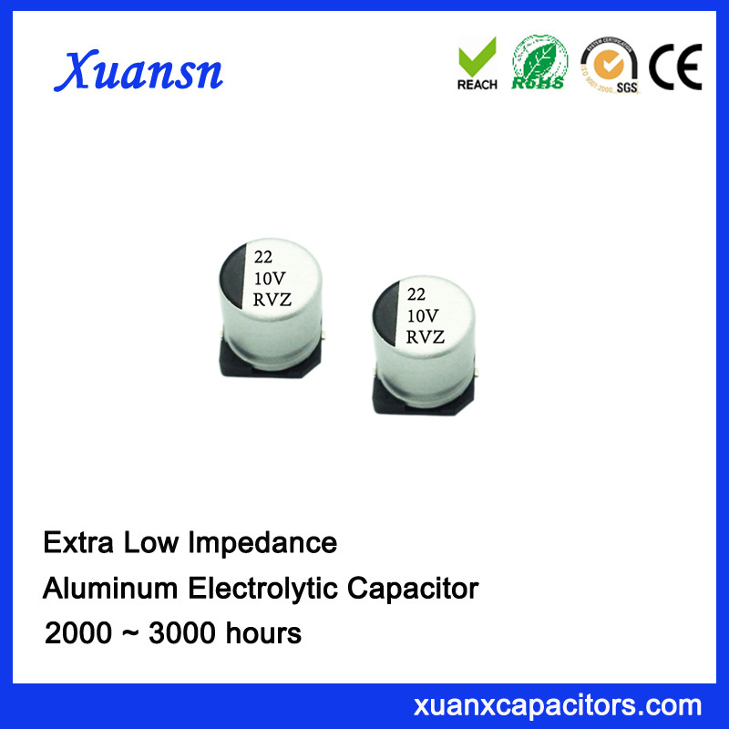 10V SMD Ultra Low Impedance 2000hours Electrolytic Capacitor