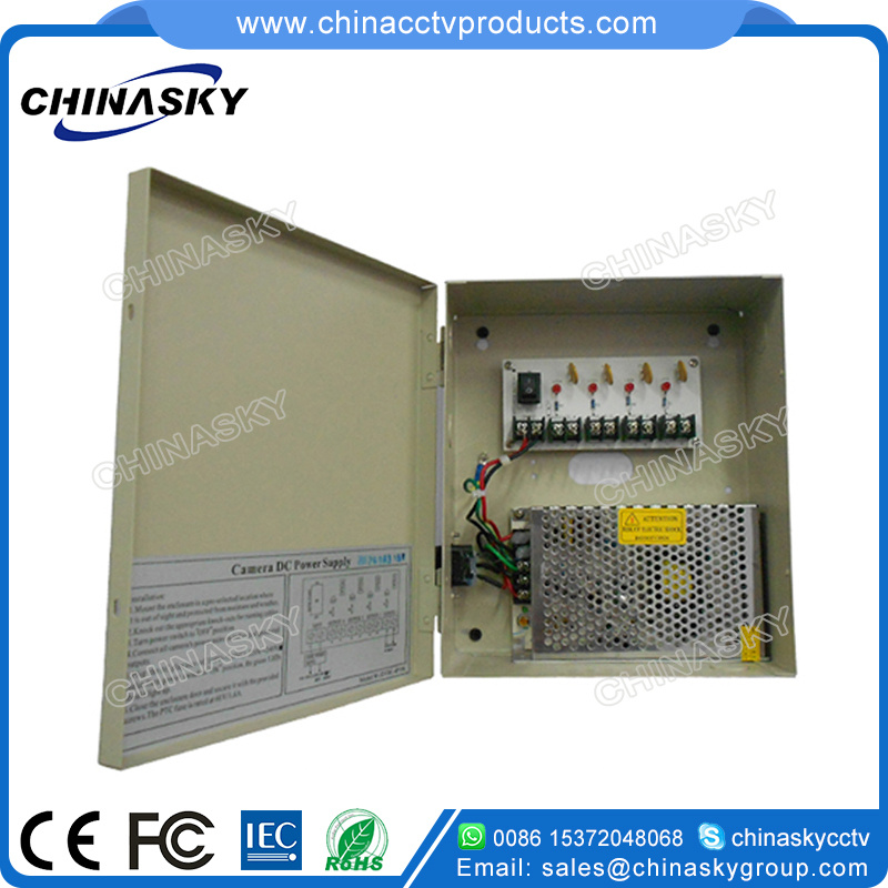 12VDC 10A 4CH CCTV Camera Power Distribution Box with Ce (12VDC10A4P)