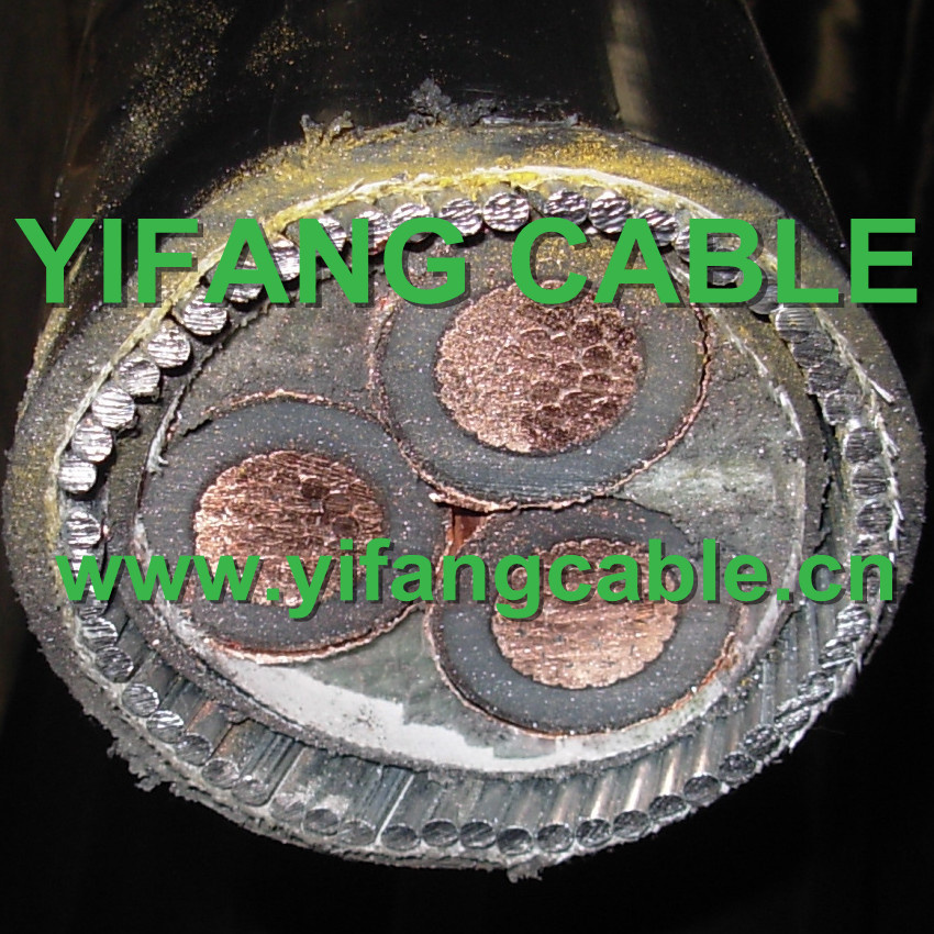 XLPE Insulation, Swa/Sta Three Core Mv Power Cable