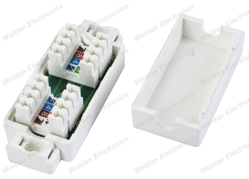Cat5e IDC 4pair Junction Box Cable Coupler
