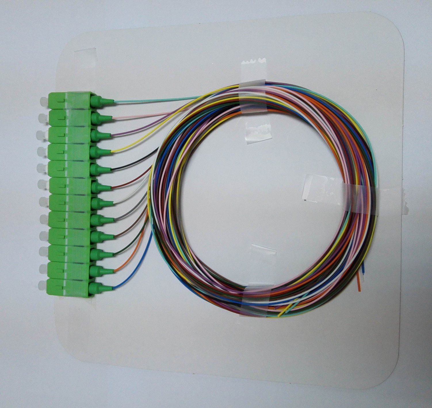 Fiber Optic Sc/APC 12 Color Pigtail