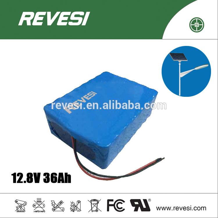 Solar Street Light Deep Cycle 12.8V 36ah Lithium LiFePO4 Battery