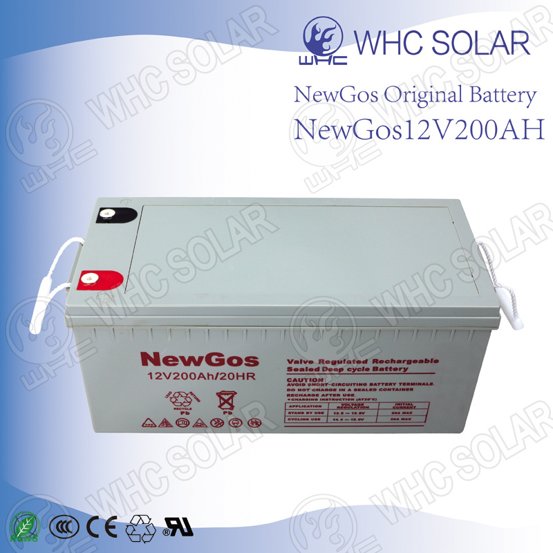 Deep Cycle 12V200ah AGM Batteries Home for Wind Power Supply