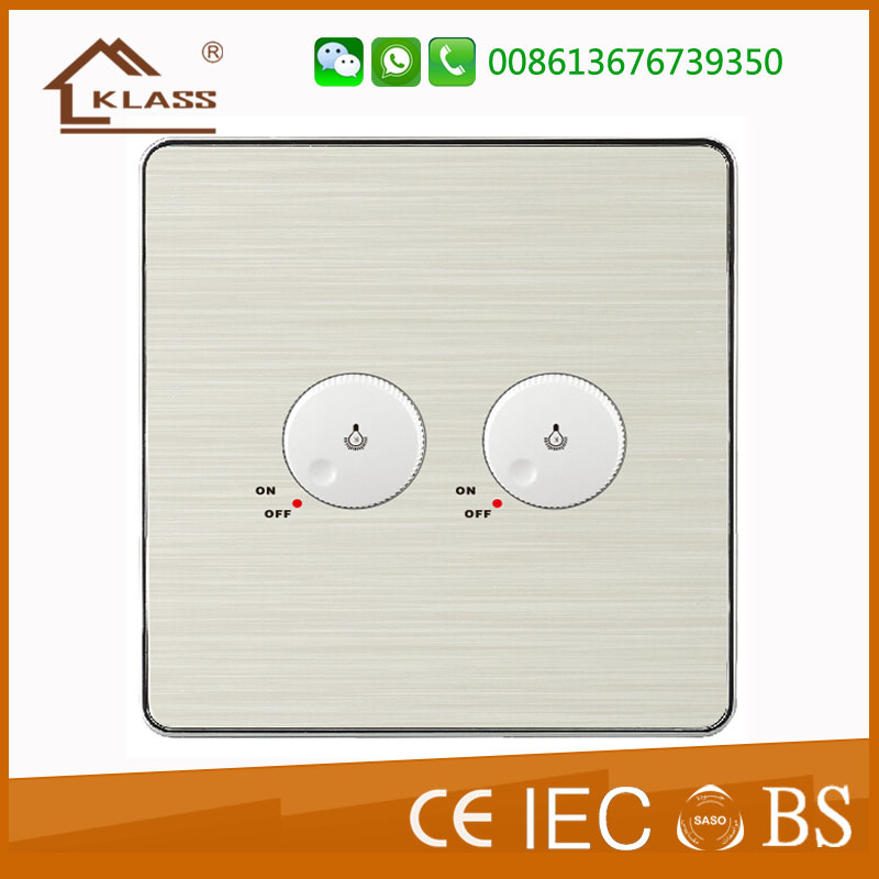 BS Electrical Double Dimmer Switch