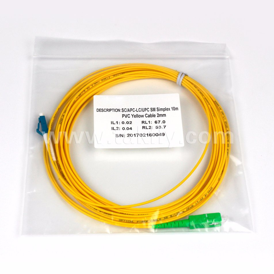 Sc Upc 2.0mm Simplex Fiber Optical Patchcord Patch Cable