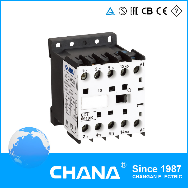 CC1 Series 6A 9A Mini Electrical/Magnetic AC/DC Contactor