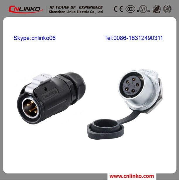 IP68 5 Pin Waterproof Connector with One Hole Easy Be Used