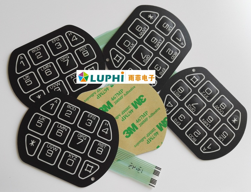Safety Box Password Input Tactile Membrane Keyboard Switch