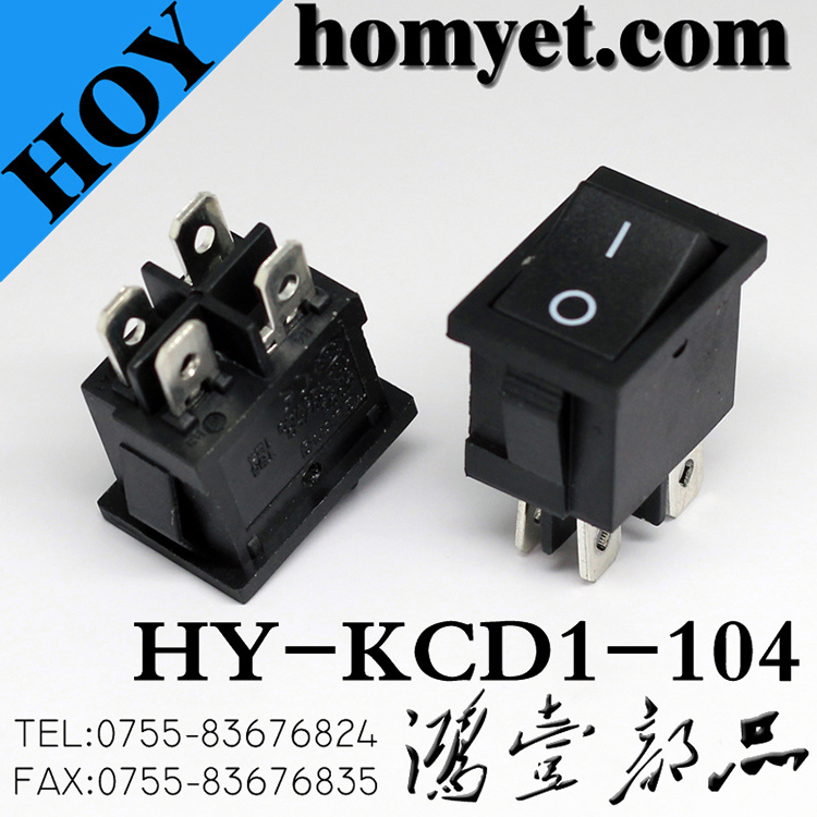 Boat Type Kcd Rocker Switch for Desk Lamp & Hair Drier