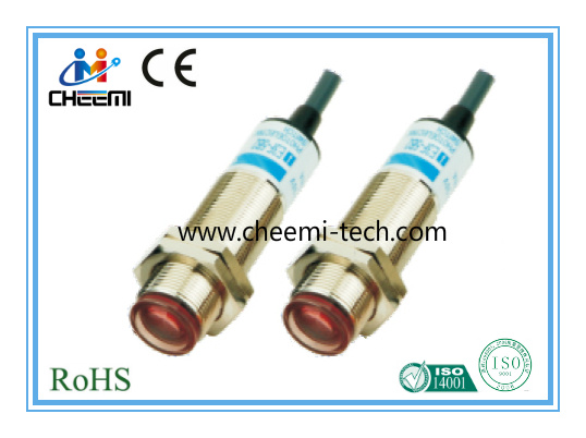 M18 Thru-Beam Sensors Photoelectric Switches with Metal Housing PNP No/Nc