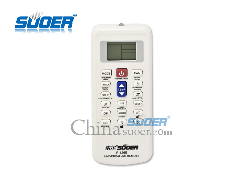 Air Conditioner Remote Control (F - 126E White)