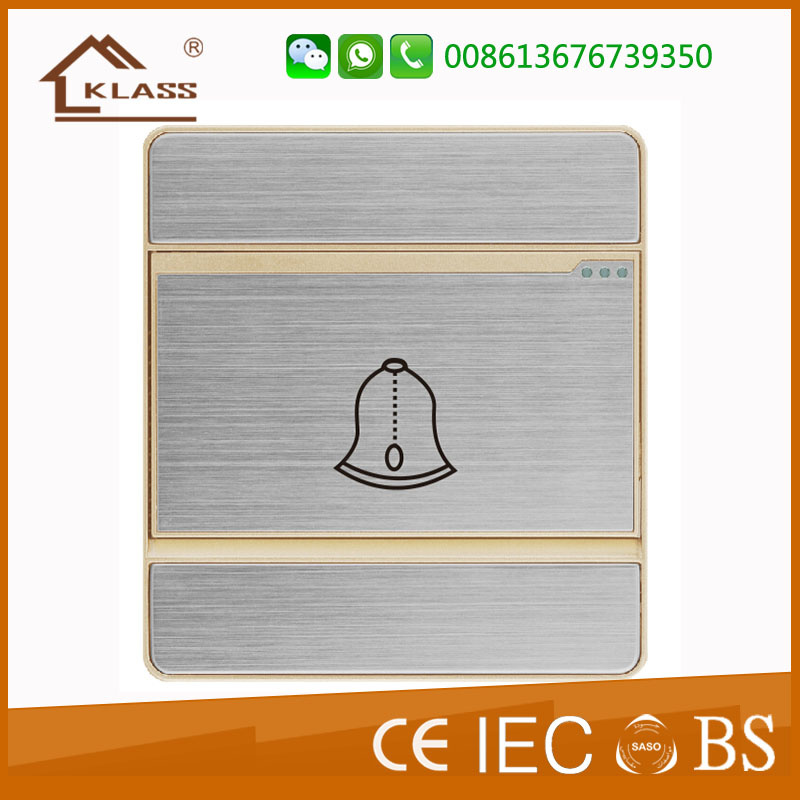 Brushed Stainless Steel High Quality Door Bell Switch