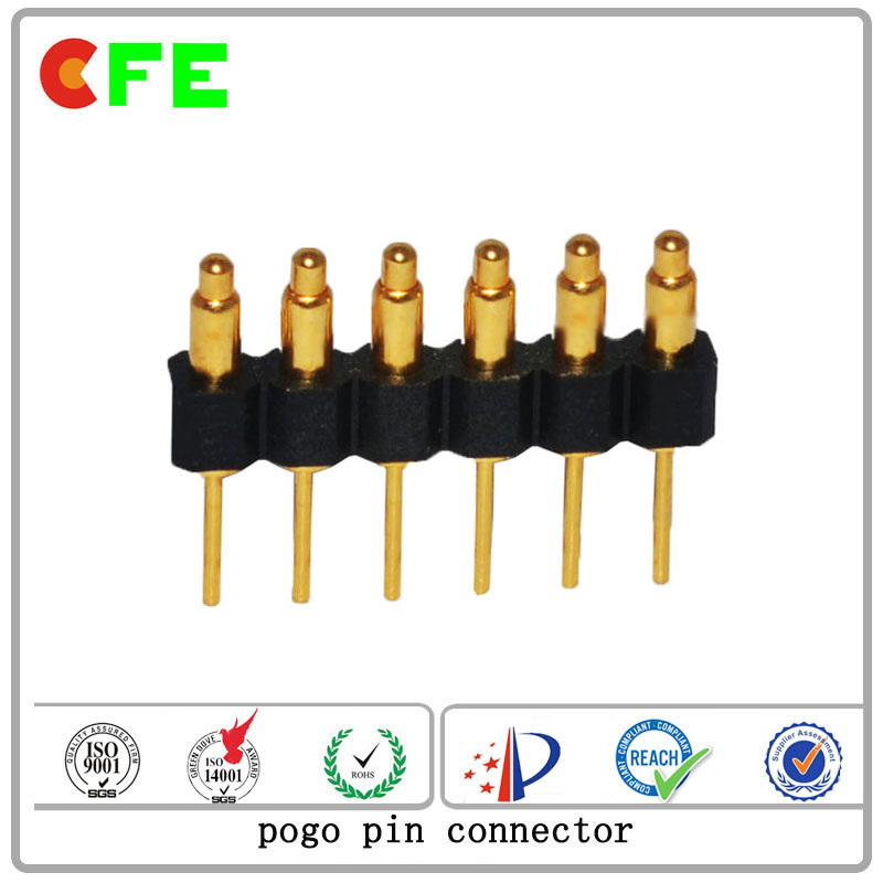 China 6pin Spring Loaded Contacts Pogo Pins for Charging
