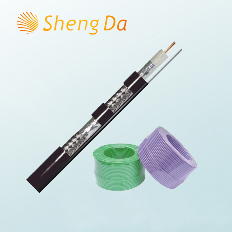 PVC Insulated 75 Ohm Drop Rg-59 Coaxial Cable