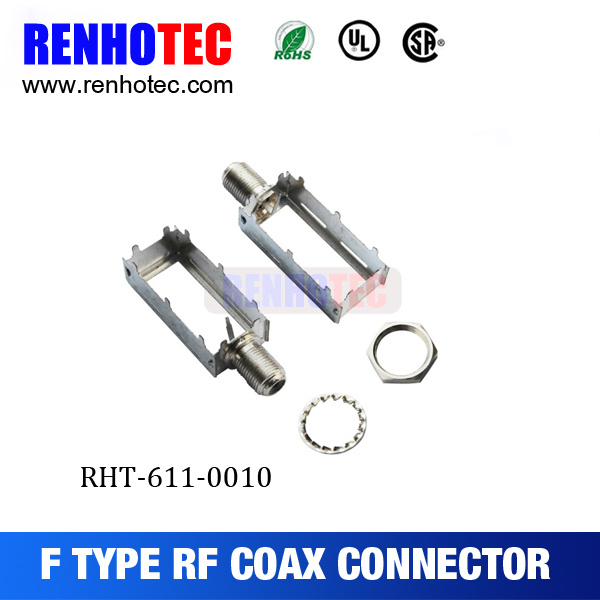 Female Gender F Connector RoHS Approval RF Connector