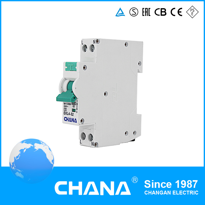 CB and RoHS Approved Electronic RCBO with Overcurrent Protect Function
