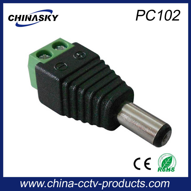 CCTV Power Camera Male DC Connector with Screw Terminal (PC102)