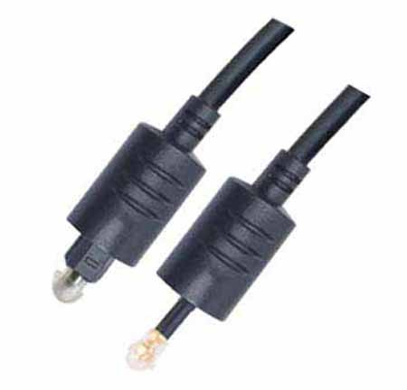 Black Audio Optical Toslink Cable