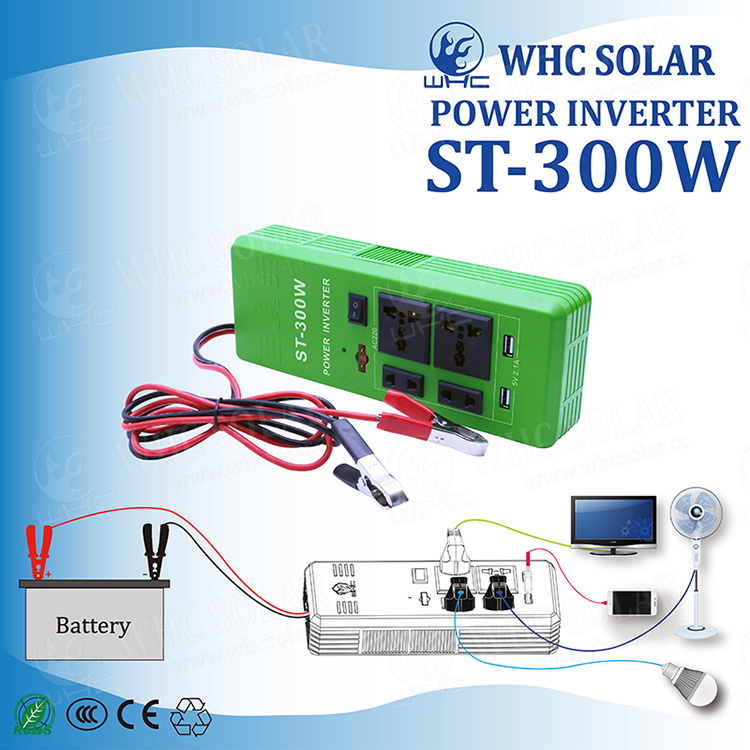 Whc Solar 300W Socket Inverter for Camping Use