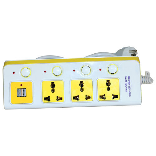 Movable Multi Function Colorful Extension Electrical Multiple Plug Socket