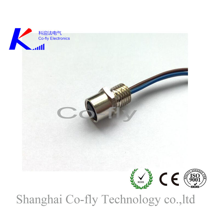 M8 Female & Male 2, 3, 4, 5, 6 Pin Rear Mount Panel Connector