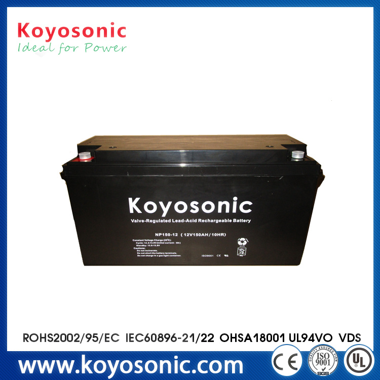 Lead Acid AGM Battery for UPS Back up Storage 12V 150ah