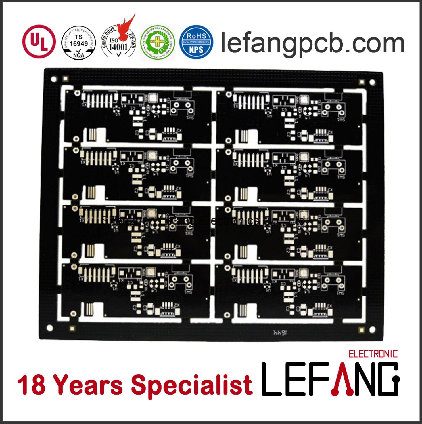 Double-Sided Enig PCB Board with Impedance