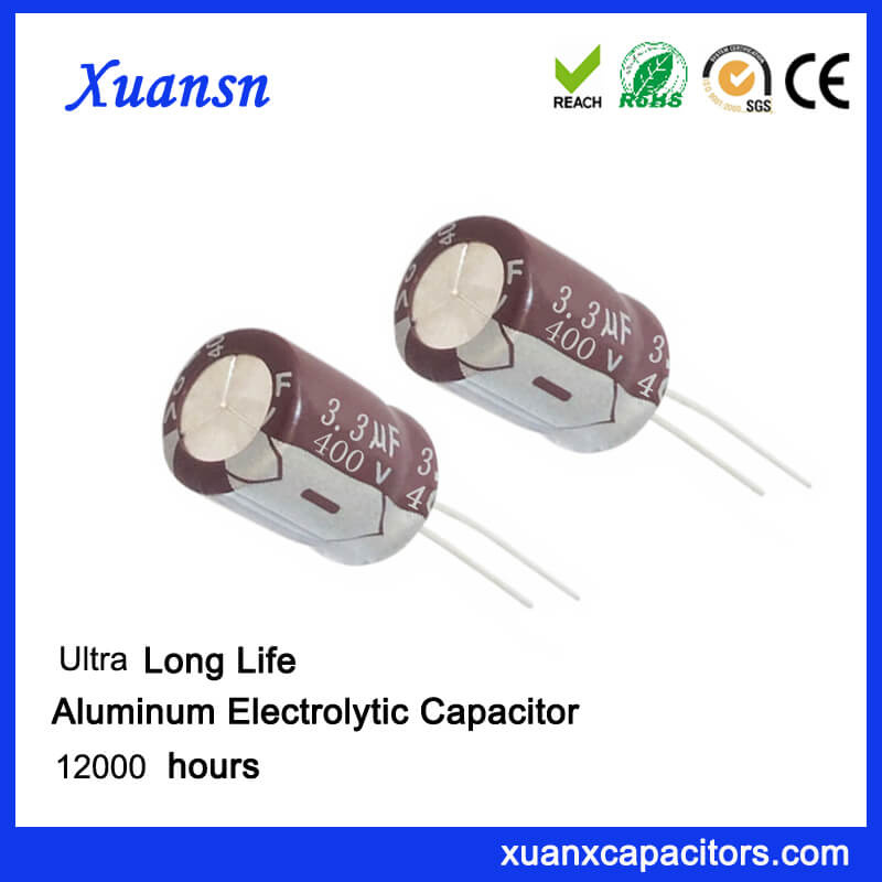 Radial Electrolytic Capacitor 400V 3.3UF Long Life