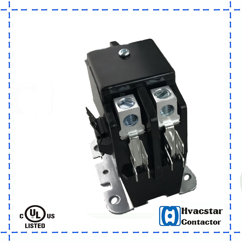 Air Conditioner Magnetic Contactor 2 Pole 40A 240V AC Contactor for Pump Appllication