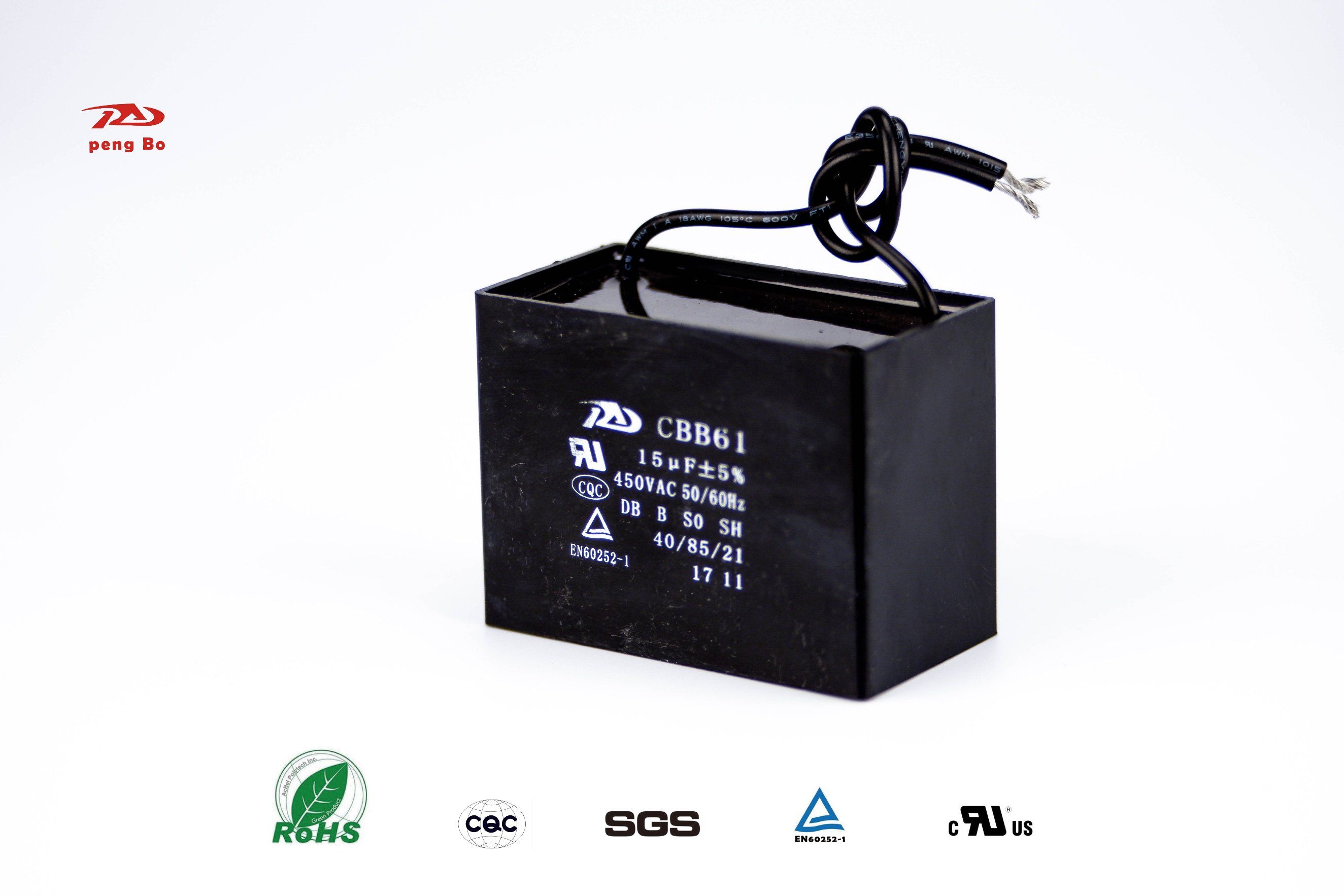 Film Capacitor Cbb61 Qualifed by UL. TUV. CQC