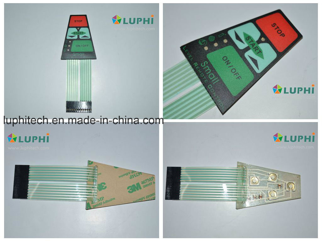 Backlighting Gold Plating Domes Tactile Membrane Switch