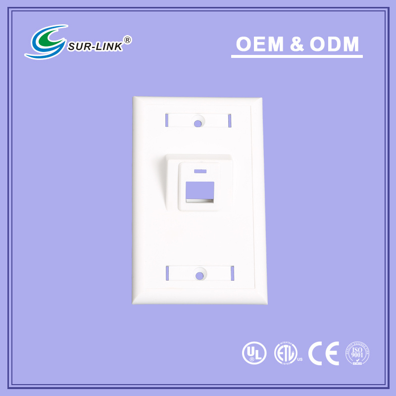 120 Type Inclined 45 Degree 1 Port Faceplate