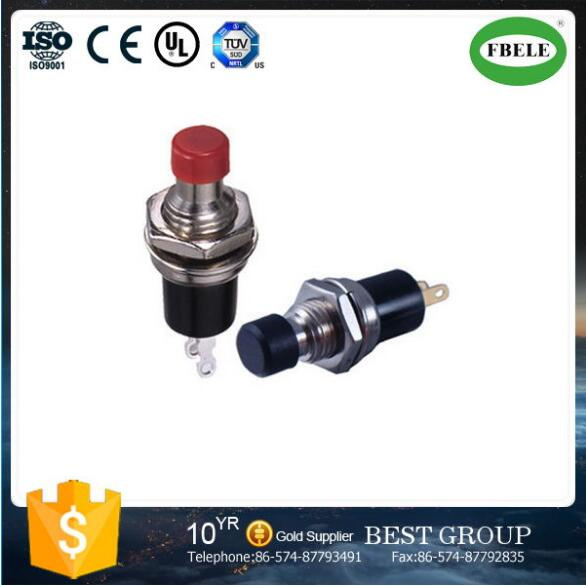 Reset The Lock Button Switch 7.5mm Push to Close Switch Small Push Button Switch