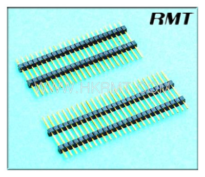 Pin Header 1.00mm Single Double Plastic 180 Degree